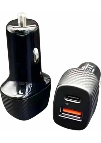 Type-C Girişli Araba Çakmaklık Şarj Cihazı 38W Oto Çakmaklık