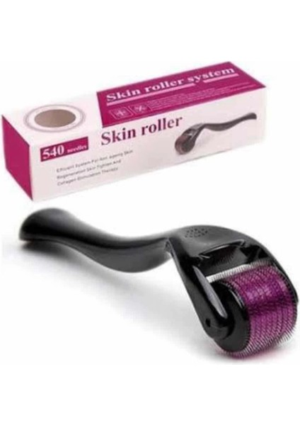Tarağı Dermaroller 540 Iğneli Roller 1 mm Iğne Cilt Yüz Yenileme Bakım Seti