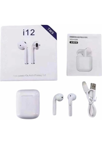 Yeni Nesil Beyaz Tws Bluetooth Kulaklık Android ve Ios Uyumlu Kablosuz Kulaklık