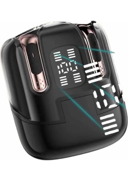 Profesyonel Dijital Göstergeli Düşük Gecikme Bluetooth Kulaklık Çift Kulaklık