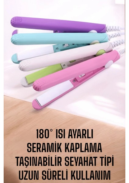 180°C Isı ve Uzun Süre Kalıcı Düzlük Sağlayan Mini Saç Düzleştirici