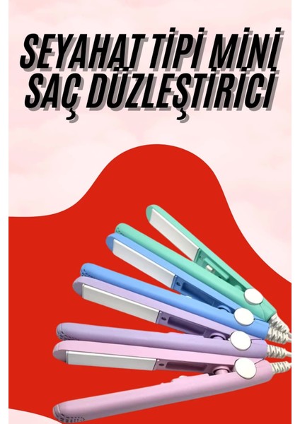 Seyahat Tipi Taşınabilir Saç Düzleştirici Saç Şekillendirici Yüksek Isı Ayarlı