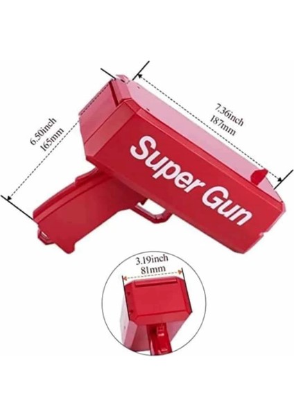 Para Dolar Atma Makinası Super Money Gun Para Saçma Fırlatma Tabancası