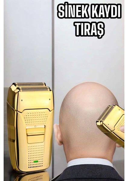 Tıraş Makinesi Paslanmaz Çelik Şarjlı Taşınabilir