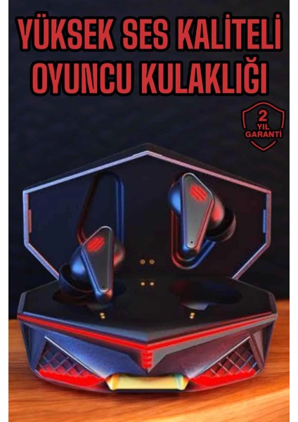 Yeni Nesil Oyuncu Kulaklığı Gürültü Önleyici Uzun Pil Ömrü Bluetooth Bağlantılı