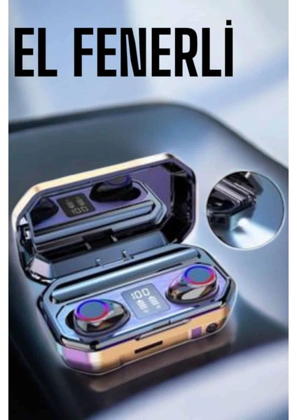 Dijital Göstergeli Bluetooth Bağlantılı Kulaklık Dokunmatik Kontrol