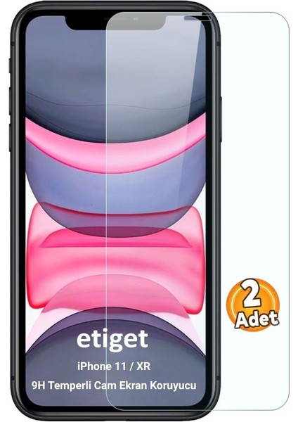 iPhone 11 Temperli 9H Cam Ekran Koruyucu (2 ADET)