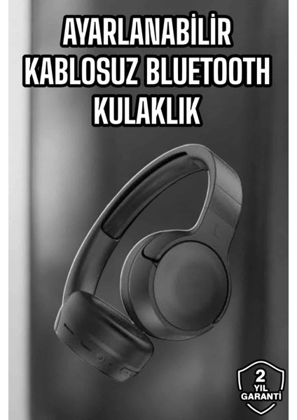 Kulak Üstü Kablosuz Bluetooth Kulaklık Gürültü Önleyici Uzun Şarj Süreli