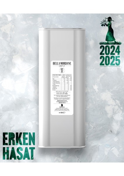 Ayvalık – Erken Hasat Zeytinyağı – 5 lt Teneke (2024-25)