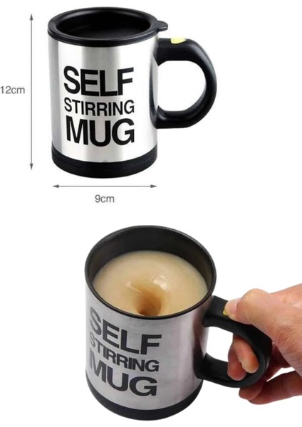 Karıştırıcı Özellikli Mikser Kupa Bardak Kompakt Taşınabilir Mug