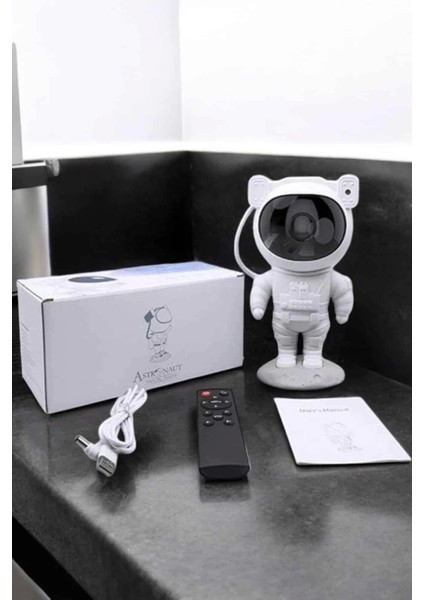 Astronot Görünümlü Projeksiyon Speaker Taşınabilir