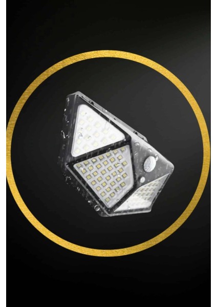 Bahçe Lambası Bahçe Aydınlatma Sensörlü Suya Dayanıklı 100 LED