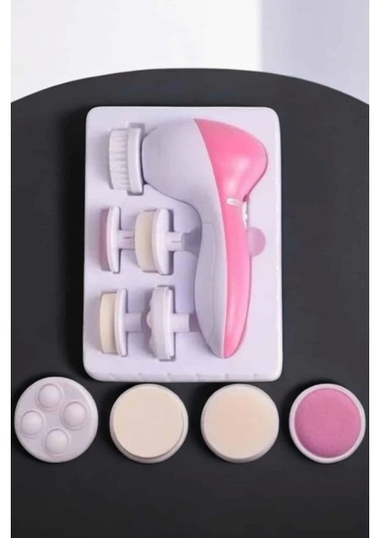 Taşınabilir Yüz Temizleme Cihazı Masaj, Peeling, Temizlik 5 Başlıklı
