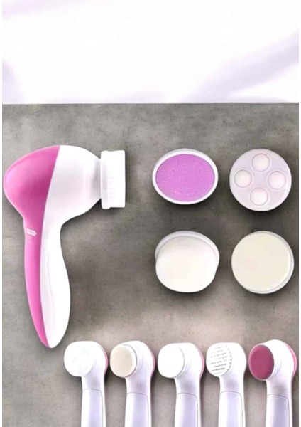 Taşınabilir Yüz Temizleme Cihazı Masaj, Peeling, Temizlik 5 Başlıklı
