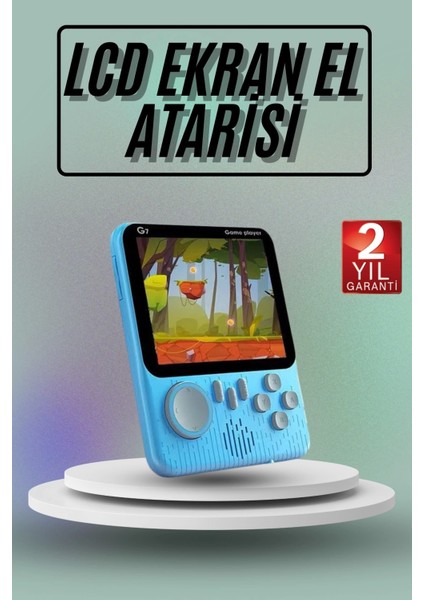 666 Oyunlu Retro El Konsolu Atari 3.5 Inç Taşınabilir Oyun Konsolu