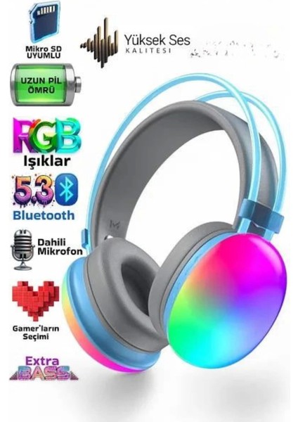 Unısex Yüksek Ses Kaliteli Yumuşak Kılıflı Kablosuz Kulak Üstü Bluetooth Kulaklık