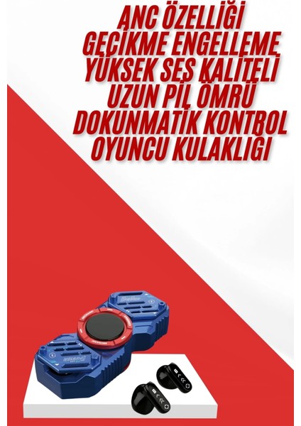 Bluetooth Kulaklık Çarkı Anc Özellikli Gaming Kulaklık