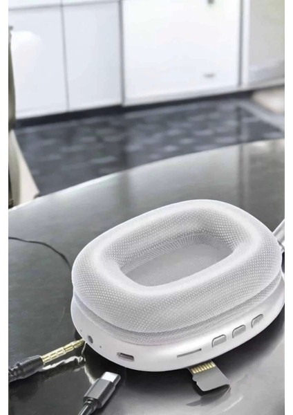 P9 Plus Kablosuz Kulak Üstü Bluetooth Kulaklık Beyaz Yüksek Ses Kaliteli
