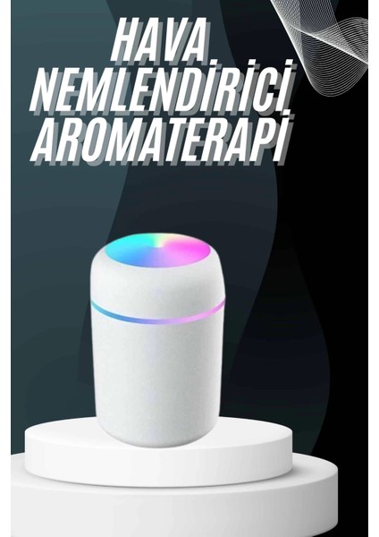 Hava Nemlendirici Buhar Makinesi LED Işıklı USB Dekoratif Nemlendirici