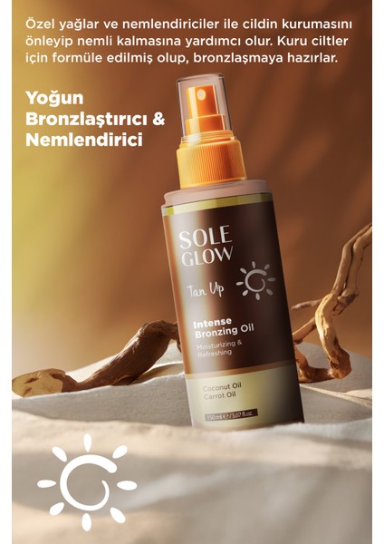 Intense Bronzing Oil 150ML | Yoğun Bronzlaştırıcı Yağ | Nemlendirici & Canlandırıcı