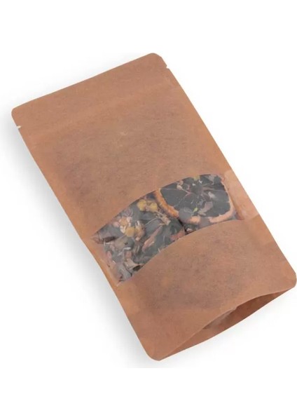 Kraft Pencereli Kilitli Doypack - 16*27 - 500 gr - (50 Adet) fiyatları