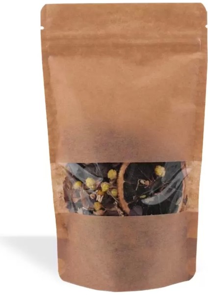 Kraft Pencereli Kilitli Doypack - 16*27 - 500 gr - (50 Adet) modelleri