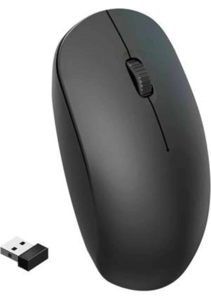 Ergonomik Tasarım Kablosuz Siyah Mouse Hassas Uzun Ömürlü