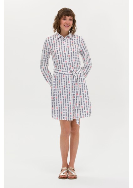 Kadın Beyaz Elbise (Dokuma) 50269607-VR013