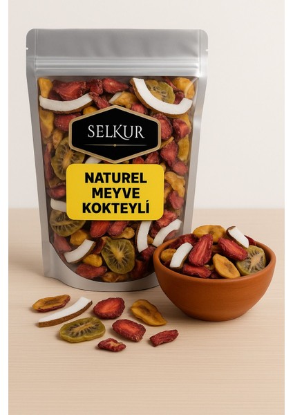 Natural Meyve Kokteyl (Karışık Kuru Meyve) 200 gr (Sıfır Şeker-Zero Sugar)