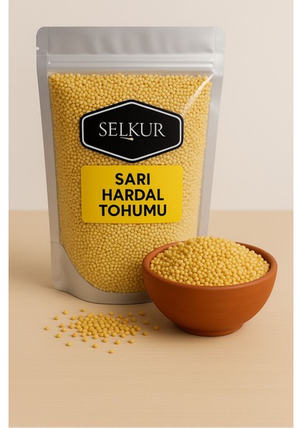 Sarı Hardal Tohumu(Katkısız,elenmiş) 200gr