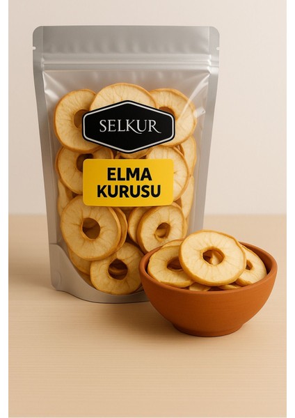 Kuru Elma 100gr-Şekersiz-