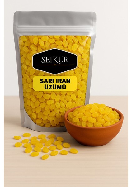 Kuru Üzüm 200gr (Sarı Iran Üzümü-Çekirdeksiz)