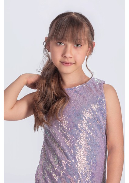 Pul Payet Ipestos Tütü Kız Çocuk Abiye Elbise Özel Günler İçin Slim Kalıp modelleri