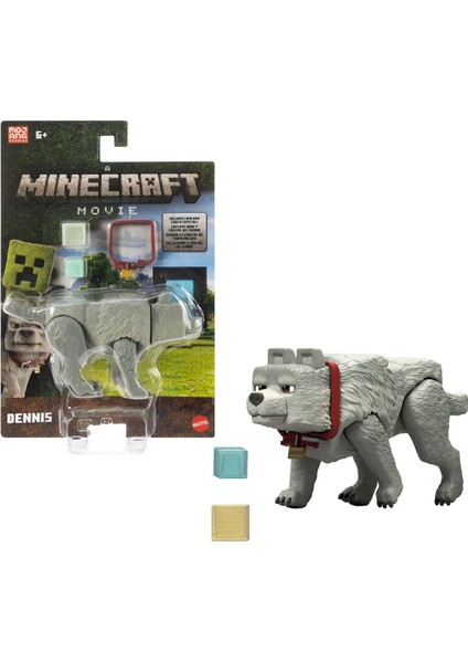 Minecraft Movie Dennis Figür 12 cm – Mattel Orijinal Film Karakteri