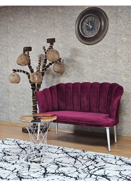 Beyaz Metal 2li Papatya Çay Seti Koltuk Balkon Koltuk Ofis Koltugu modelleri