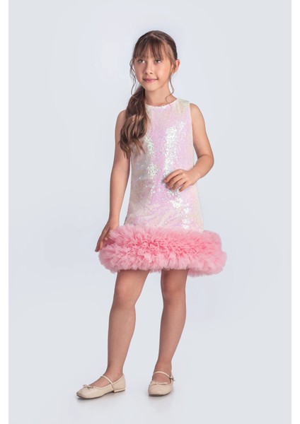 Pul Payet Ipestos Tütü Kız Çocuk Abiye Slim Silüet Özel Günler İçin Şık Tasarım