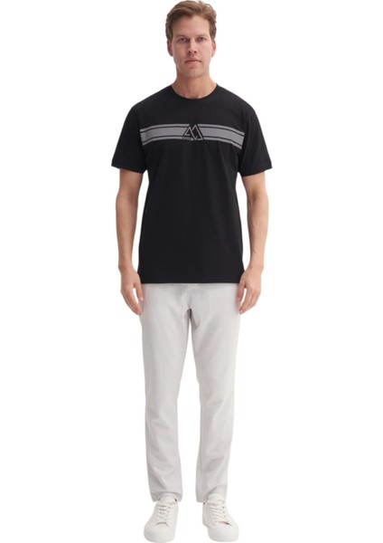 Bisiklet Yaka Regular Fit Pamuklu Tişört 4114 fiyatları