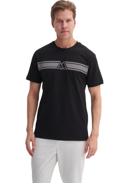 Bisiklet Yaka Regular Fit Pamuklu Tişört 4114 modelleri