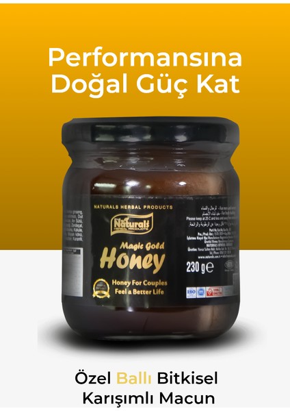 Magic Gold Honey 230gr Ballı Pekmezli Ginseng Karışımlı En Doğal Bitkisel Maksimum Enerji Macunu