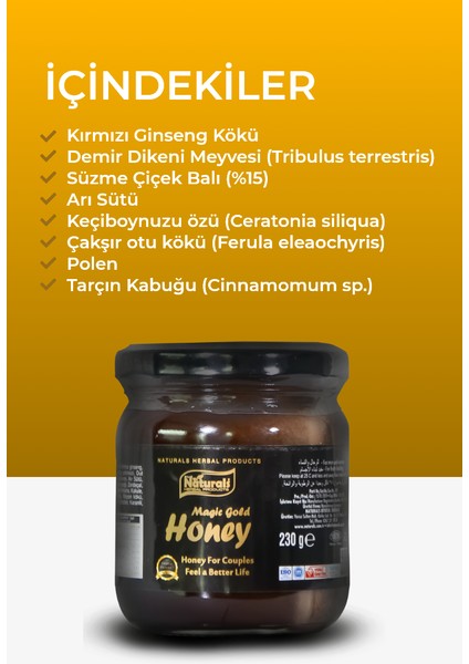 Magic Gold Honey 230gr Ballı Pekmezli Ginseng Karışımlı En Doğal Bitkisel Maksimum Enerji Macunu fiyatları