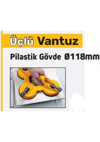 Vantuz 3 Lü (Plastik)