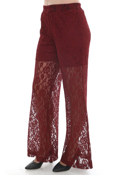 Şort Astarlı Bordo Dantel Pantolon fiyatları