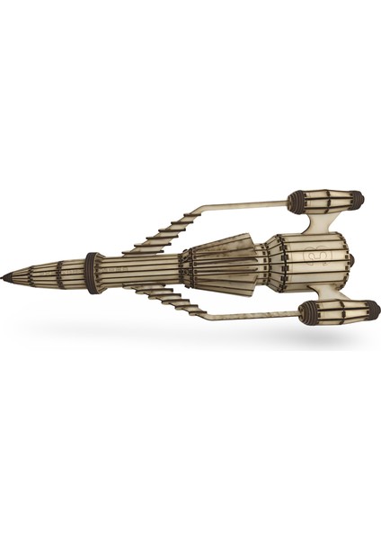 Thunderbird 3 Uzay Aracı Maketi - 373 Parça Ahşap 3D Puzzle - Tb3 Ssto Roket Modeli fiyatları