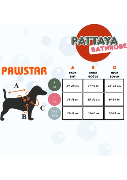 Kiremit Pattaya Köpek Bornozu-Köpek Kurulama Havlusu- Kedi Köpek Kıyafeti