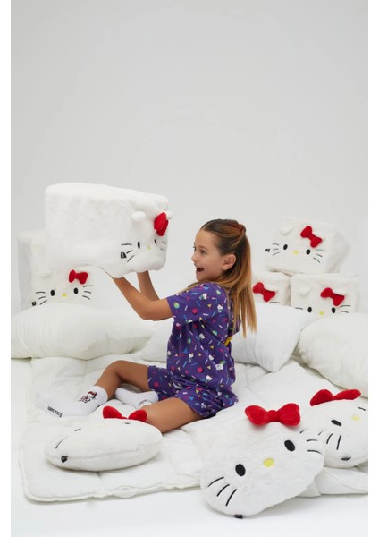 Kız Çocuk Kısa Kollu Şortlu Pamuklu Pijama Takımı fiyatları