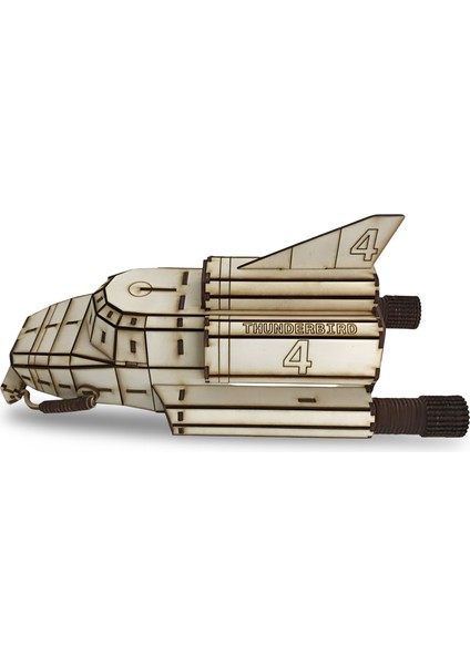 Thunderbird 4 Ahşap Su Altı Aracı Maketi - Ahşap Denizaltı Modeli - 212 Parça Dıy Set fiyatları