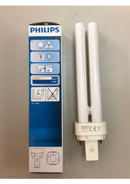 5 Adet Phılıps Plc 18W /865 2p Lamba 1200 Lümen 6500 Kelvin Beyaz