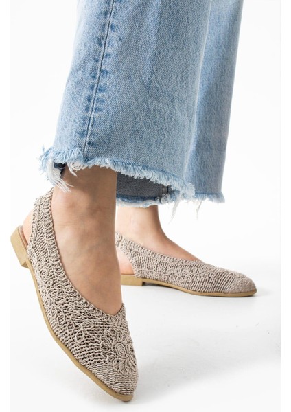 Kadın Yazlık Arka Açık Babet Nefes Alabilen Örgü Hasır Ayakkabı fiyatları