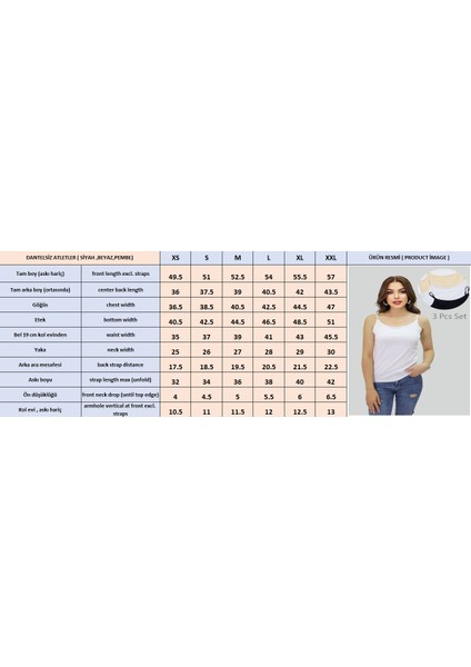 Kadın Ip Askılı Pamuklu Lüx Kalite Atlet