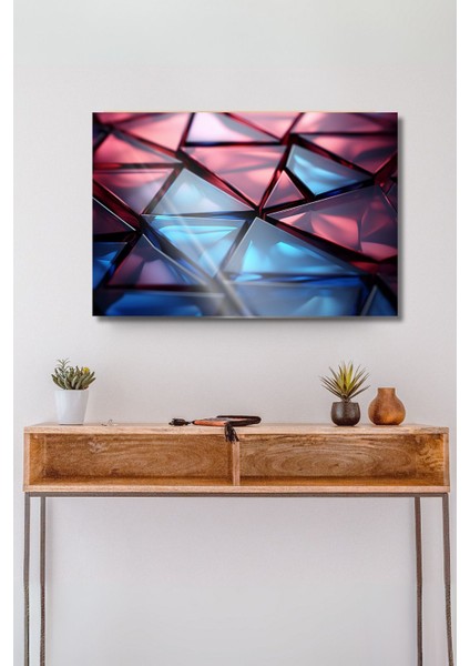 Geometrik Desen Cam Tablo